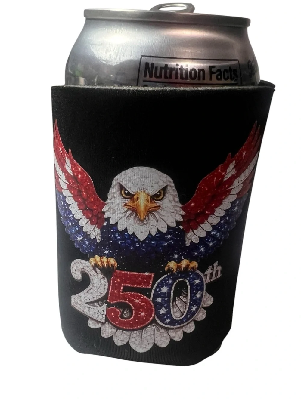 1 Fancy can Cooler Koozie. Pick one. Any design in my closet Bald eagle